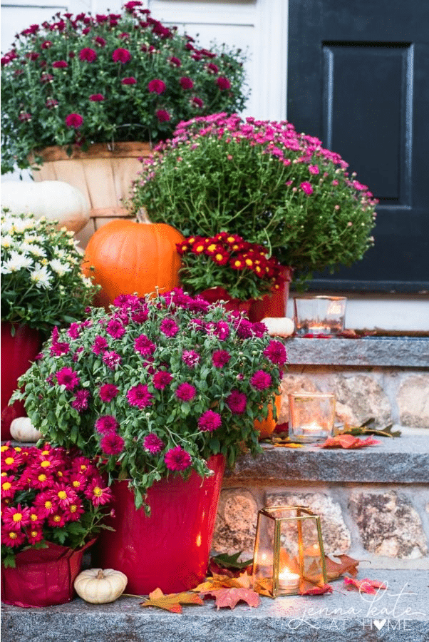 Fall Harvest Front Porch @ Jenna Kate At Home